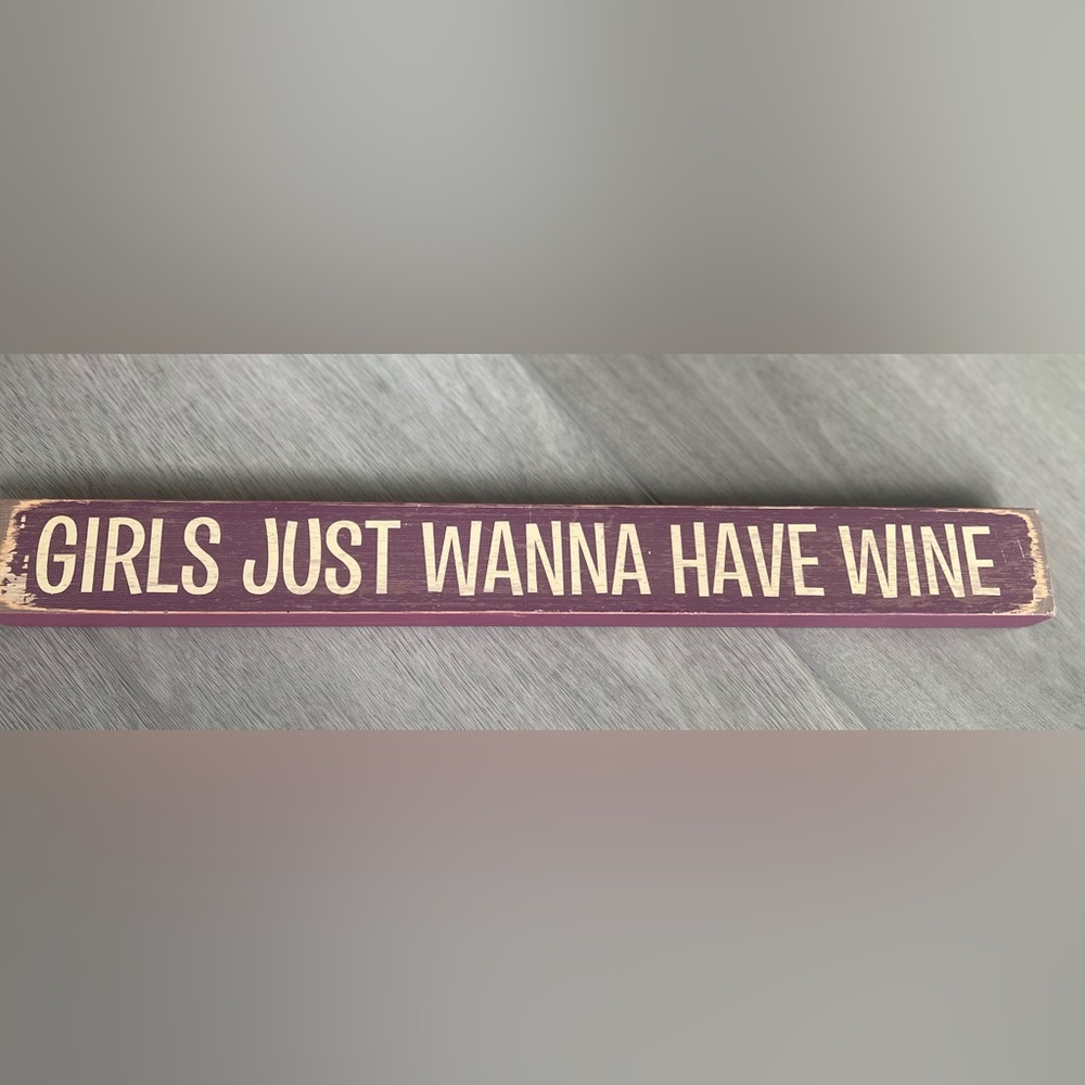 Rustic Burgundy Wall Sign